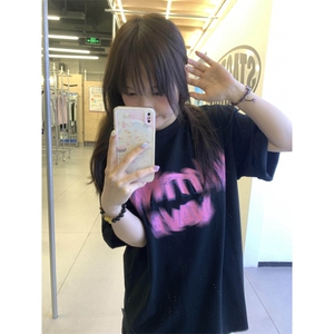 H0660-P35新款显瘦夏季短袖印花t恤女图片