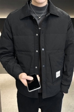 秋冬主推！男轻奢风羽绒服排扣衬衫领夹克Y9906P145，男装夹克，星座914