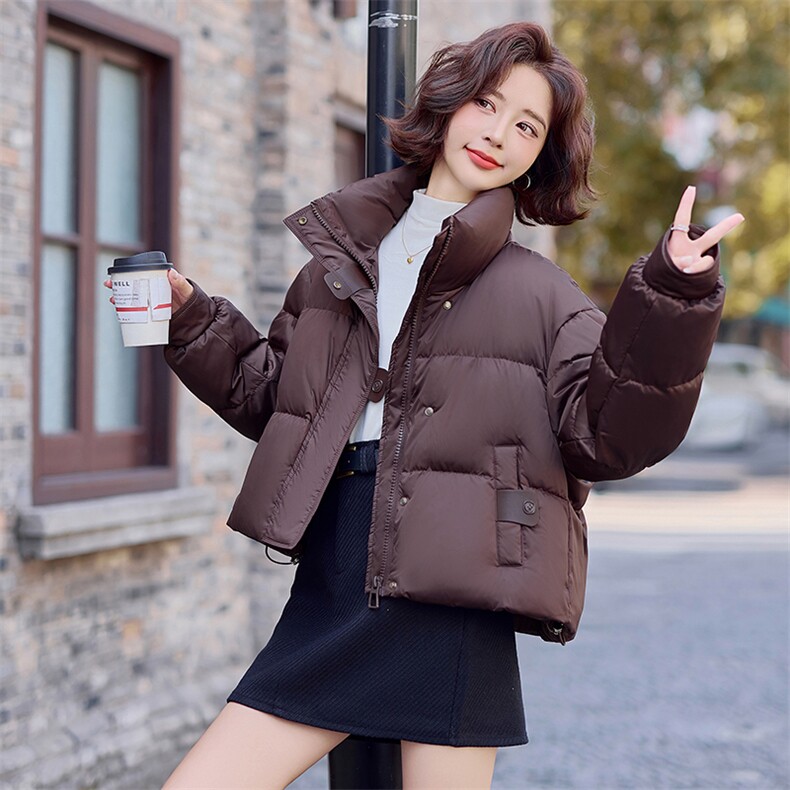 90白鸭绒羽绒服女短款2025冬季新款女装气质休闲保暖外套潮！现货,女装羽绒服,慧尚依恋