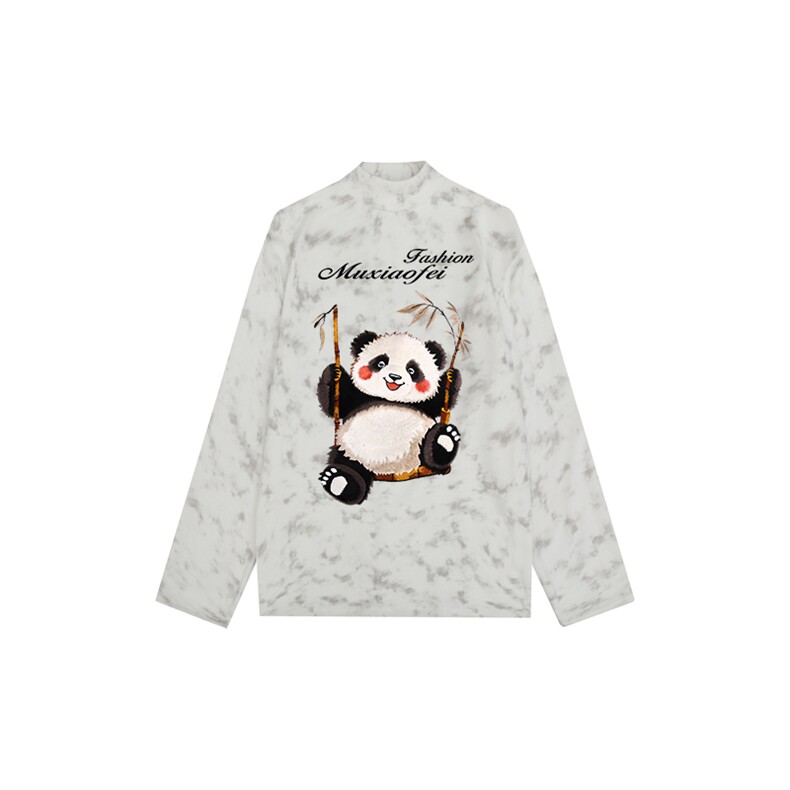 260克重磅扎染德绒半高领打底衫【有货】HD019-DR25240RB-P25图片