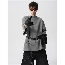 现货-原创-拉链撞色短袖可拆分T恤解构T美式T1016-1T353P43K78，男装T恤，星座1016-1（原电商B408-1）