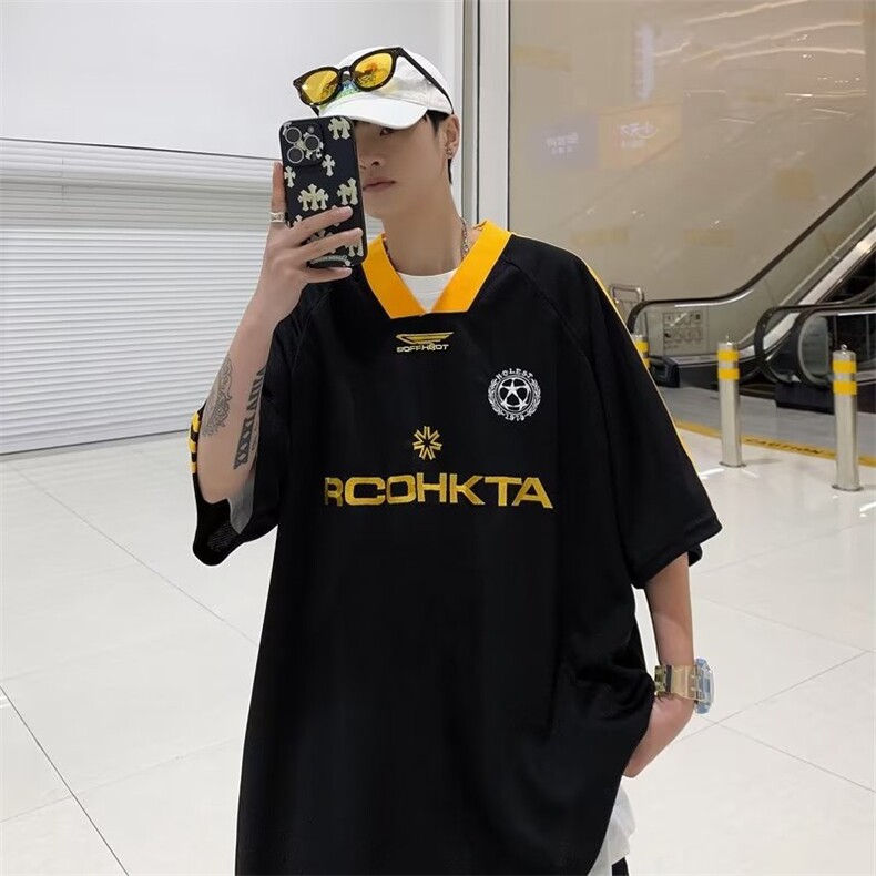 圆领T恤新款标准半袖潮流短袖潮夏款V领风貌男PT123-P32,男装T恤,星座1109-3