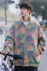 2025春季新款南瓜满印美式潮牌设计感夹克外套JK0003-P88，男装夹克，星座109