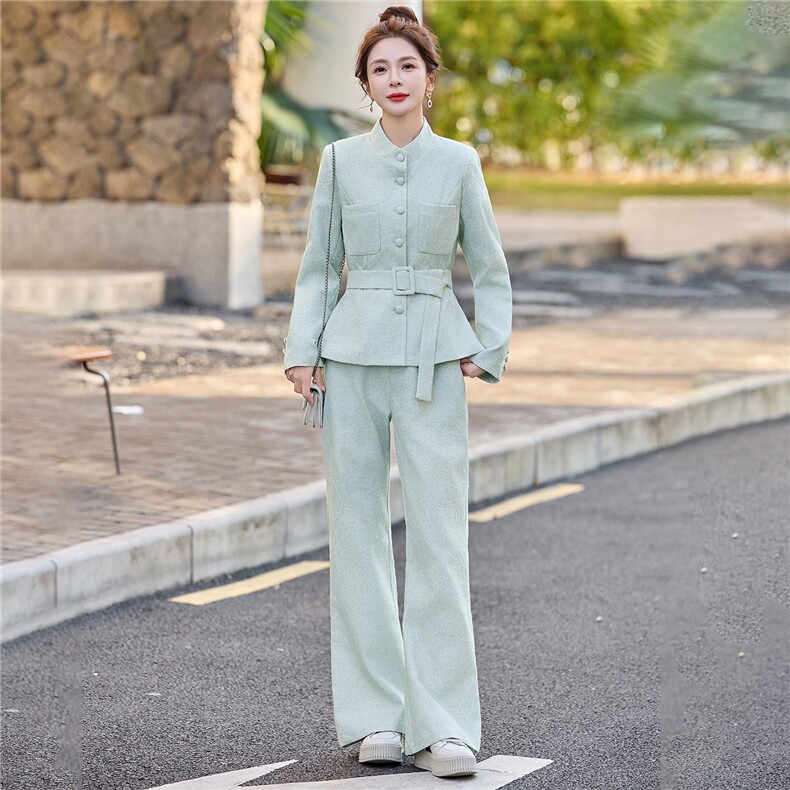 2026春季港风新款淑女气质收腰御姐炸街两件套套装,女装套装/套裙,伊仟回