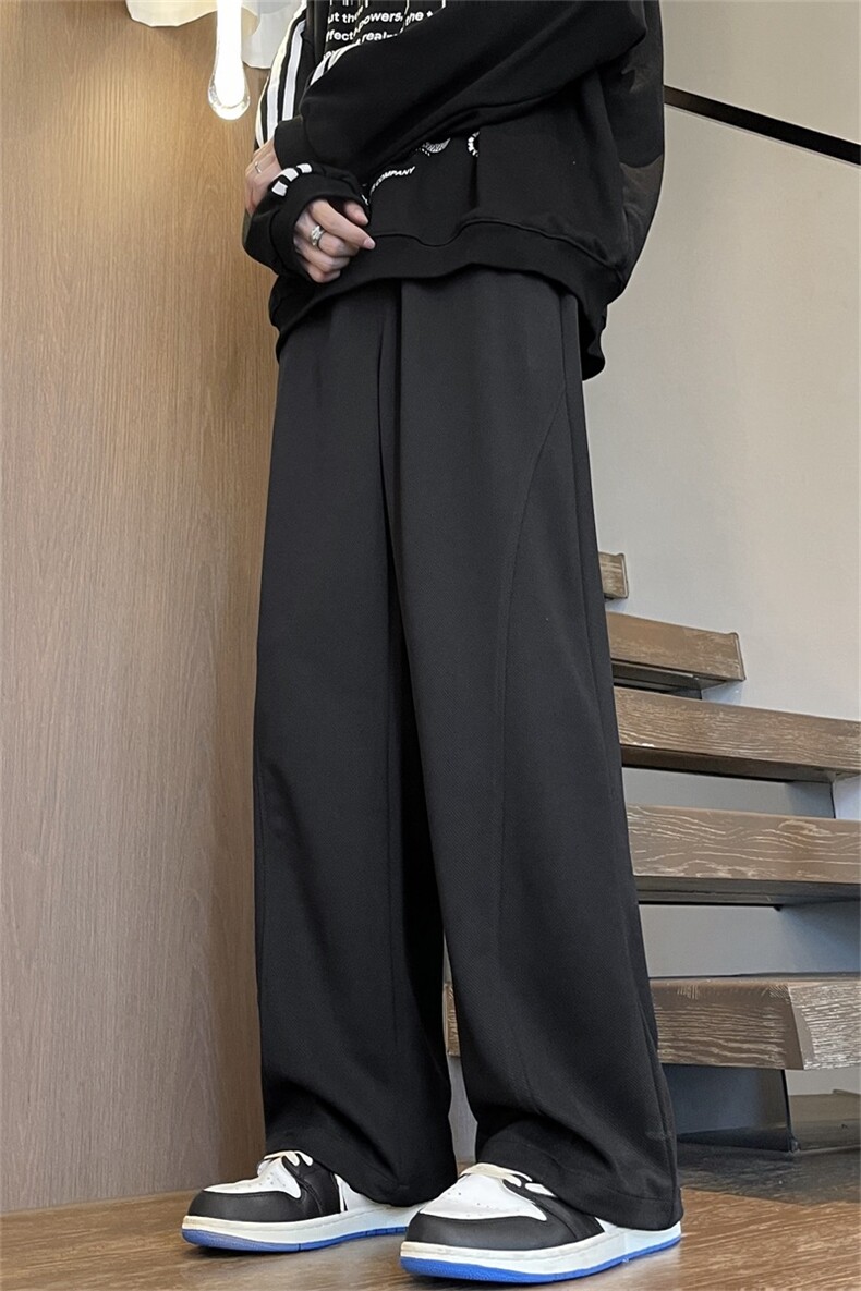 斜纹美棉vibe美式垂坠感拖地百搭休闲卫裤男-A061-LX70038-特P36,男装休闲裤,电商A061