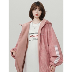 美式复古连帽皮衣羊羔绒棉服男冬三杠棉衣设计感夹棉外套M02/P118，男装夹克，星座206（原A221）