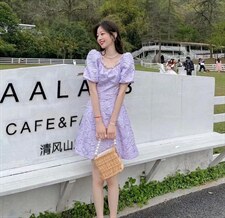 宫廷甜美定制款连衣裙，女装连衣裙，M.W 嫚维