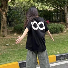万针全刺绣工艺抖音得物高品质260克重磅纯棉双纱美式高街短袖T恤，男装T恤，电商A486