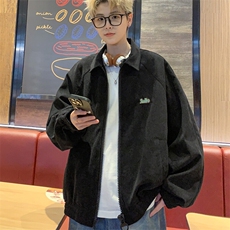 灯芯绒大拉链外套男款秋季夹克2024休闲衣服J7089P68，男装夹克，电商A157