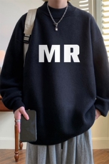 控68半高领毛衣男士大码针织衫男毛线衣男M18253-P45加绒款-P65，男装针织衫/毛衣，电商A040