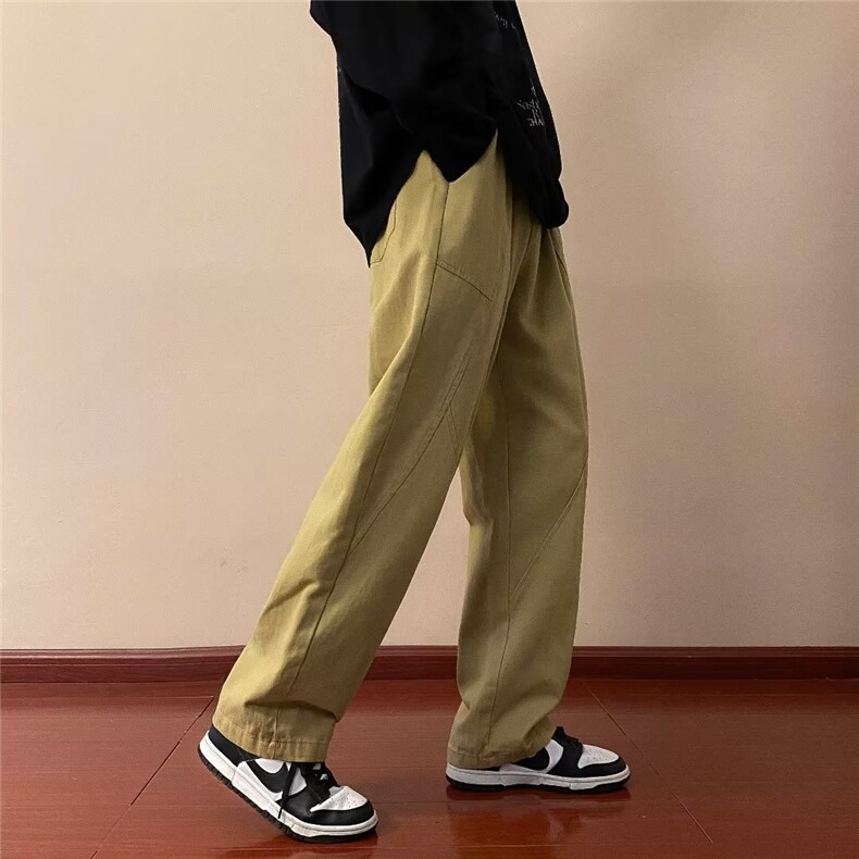 男春季新款港风纯棉280克水洗休闲裤K2931P35,男装休闲裤,星座1116-2