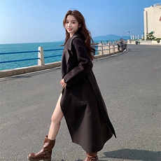 冬季新款韩系女主风双面羊毛呢大衣2025冬季两面穿A807P330K478，女装风衣，2C268