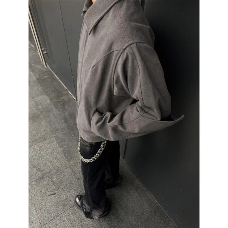 【有货】cleanfit灰色短款盔甲外套男春秋高级感夹克S260LL-P65，男装夹克，星座1007（原301D）