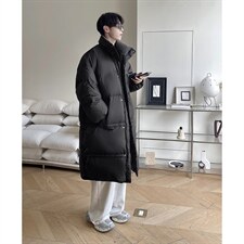 港风美式复古潮牌中长款羽绒服大码过膝羽绒服男77930P258控378，男装羽绒服，星座226-1