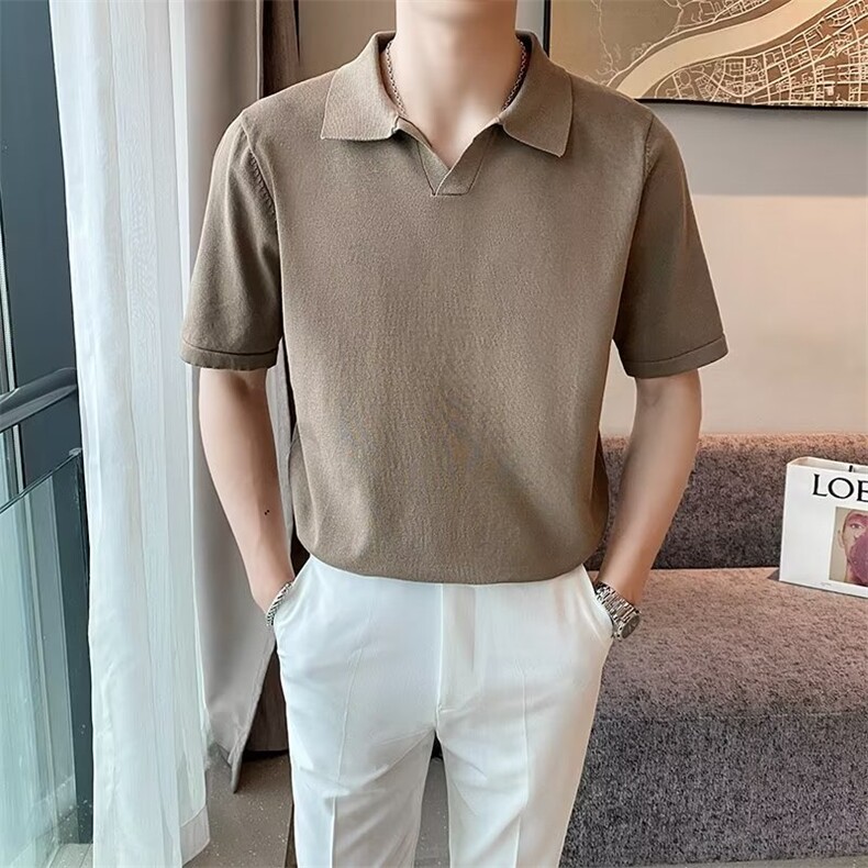 男短袖T恤韩版潮流夏季新款简约男装翻领polo衫半袖上衣MAA25-P42,男装T恤,星座208-5