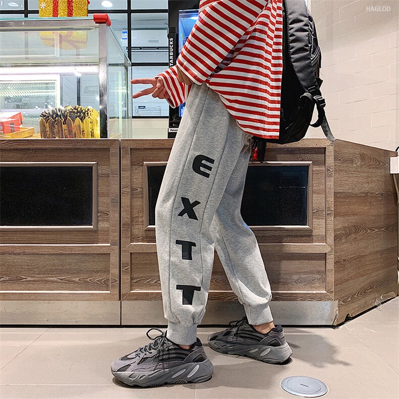 2021新款运动裤子宽松束脚裤情侣哈伦卫裤韩版潮,男装休闲裤,电商A102B