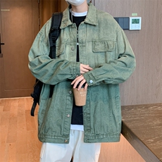 牛仔外套男春秋韩版潮流潮牌夹克男休闲百搭上衣服JK02078-P62，男装夹克，星座308B-1