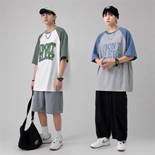 22年高品质港风纯短袖T恤珠地潮牌风美式街头风DY3404-P45，男装T恤，星座717
