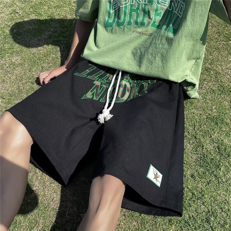 男夏水洗全刺绣休闲裤DK9044 P35图片