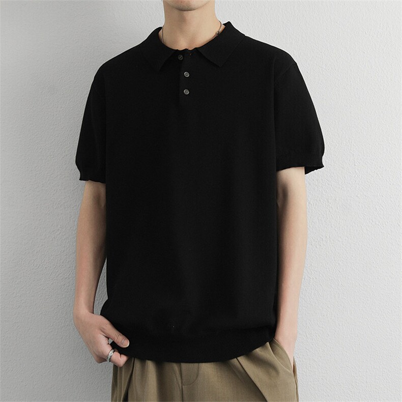 高端潮牌针织衫翻领polo/短袖简约休闲男款,男装Polo衫,星座914