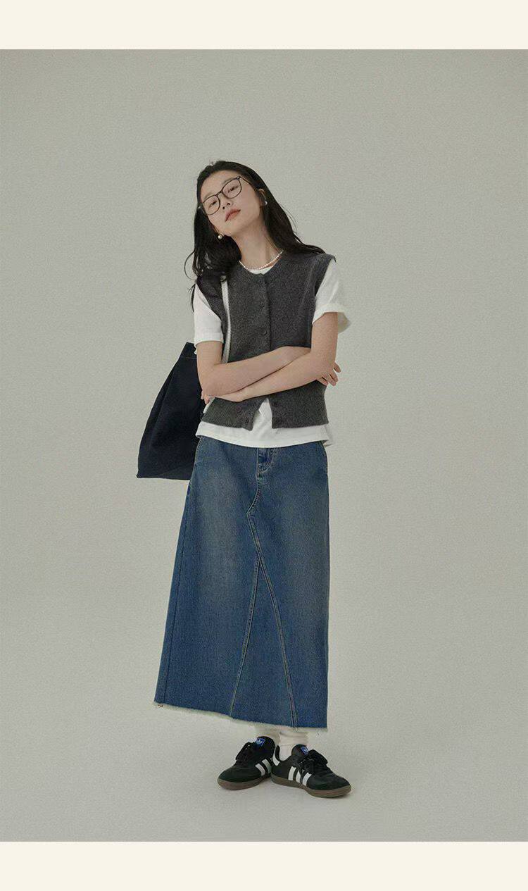 女士秋冬羊毛马甲简约纯色休闲羊毛，女装马甲，胜酷羊绒