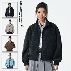 美式复古短款夹克男女秋高街潮牌情侣外套宽松百搭上衣JS5601-P85，男装夹克，星座610（原A335）