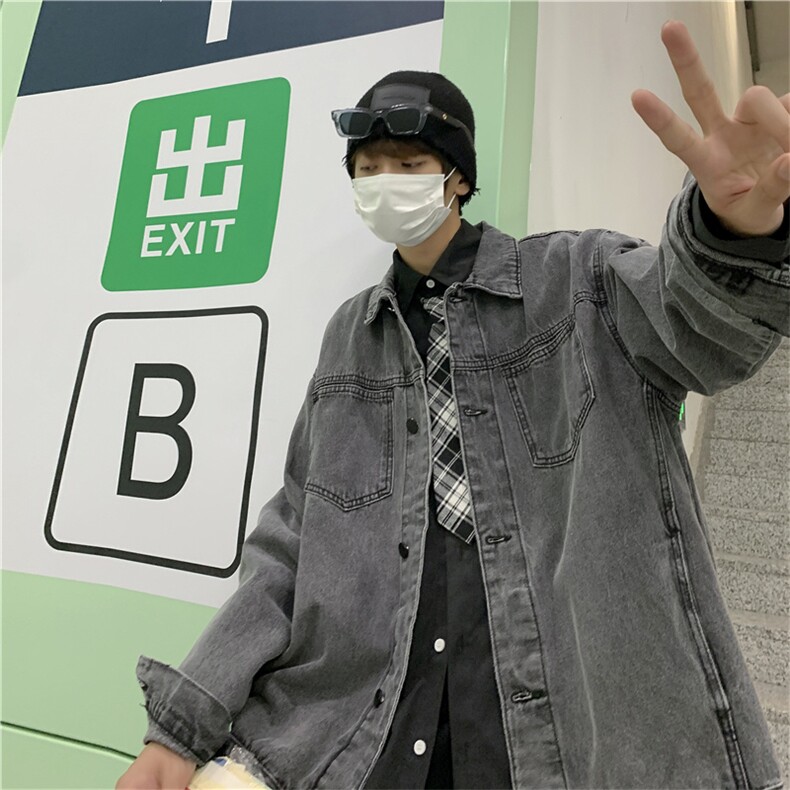 男春季新款牛仔夹克外套JK455P60图片