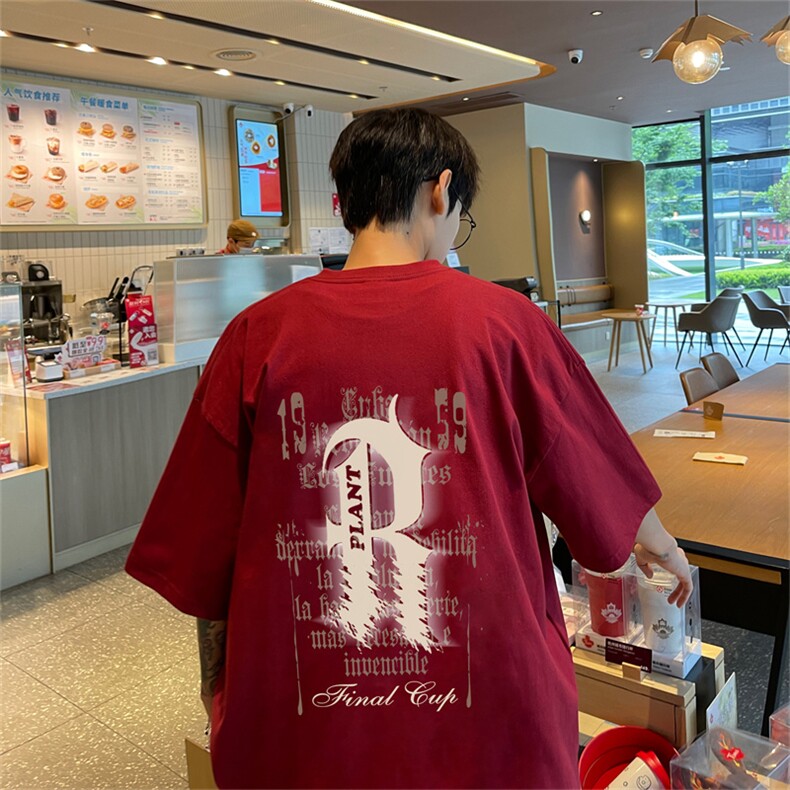 特P19控38230g重磅纯棉港风短袖t恤男DT3137-P25控38,男装T恤,电商B370