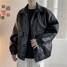 美式复古皮衣外套男ins潮高级感男装机车pu皮夹克A58P70，男装夹克，星座1116-2