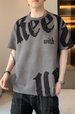 新款短袖男店主风夏季t恤休闲百搭印花圆领T恤男上衣TC3137-P35，男装T恤，星座717