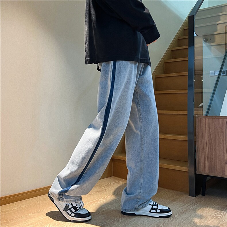 开春新品美式高街牛仔裤休闲裤直筒潮男长裤N01621-P43,男装牛仔裤,星座308B-1