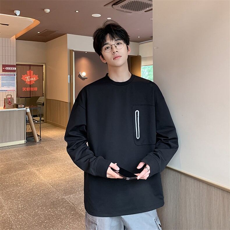 311B-1-7901-P28控58高街时尚套头卫衣长T重磅宽松休闲百搭上衣,男装卫衣,星座311B-1