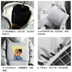 控128加绒面包服男大码羊羔毛衣男MY16271-P100，男装棉衣，电商A040A