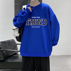 华夫格卫衣圆领卫衣男大码长袖t恤男外套HW76295-P30，男装卫衣，电商A040