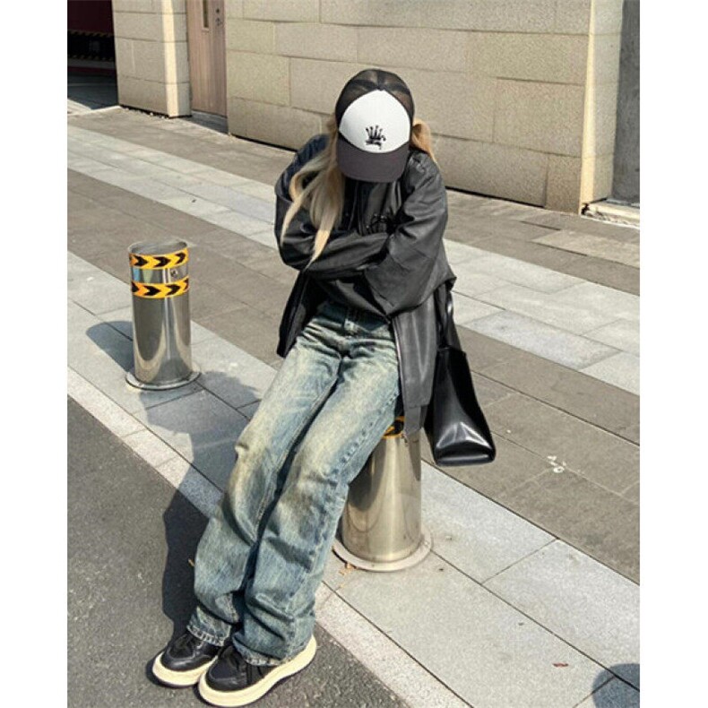 春秋蜘蛛刺绣pu皮夹克男拉链休闲宽松百搭街头棒球服外套JK8555,男装夹克,星座1116A（原606A-3）