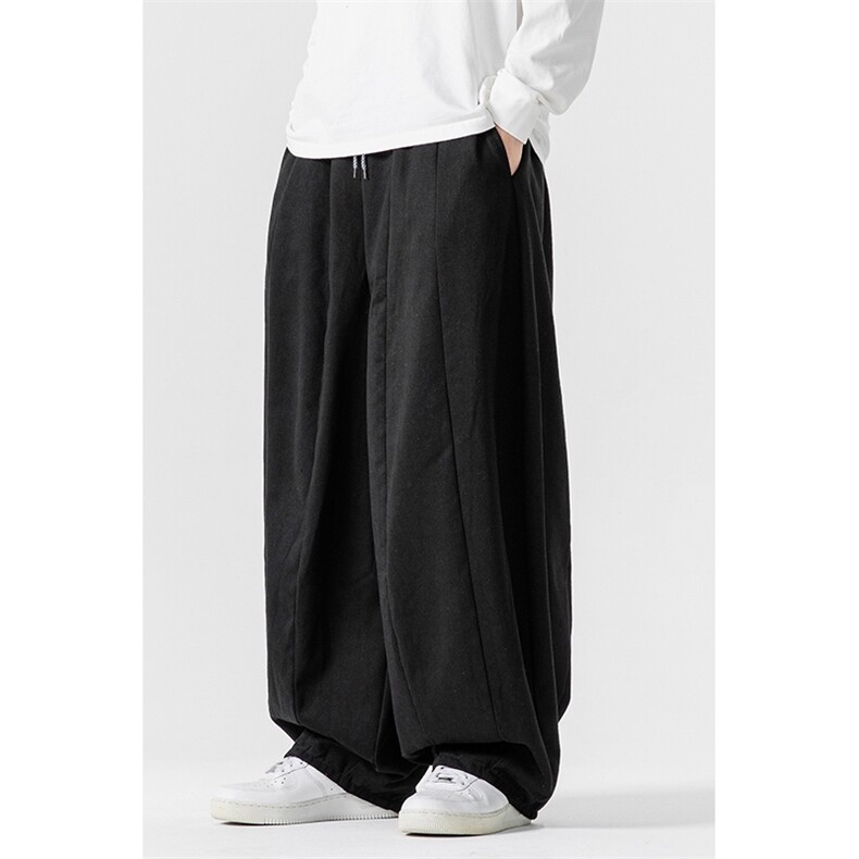 秋冬新款大码日系工装休闲裤宽松垂感阔腿裤风潮K269/P65,男装工装外套,钱塘713