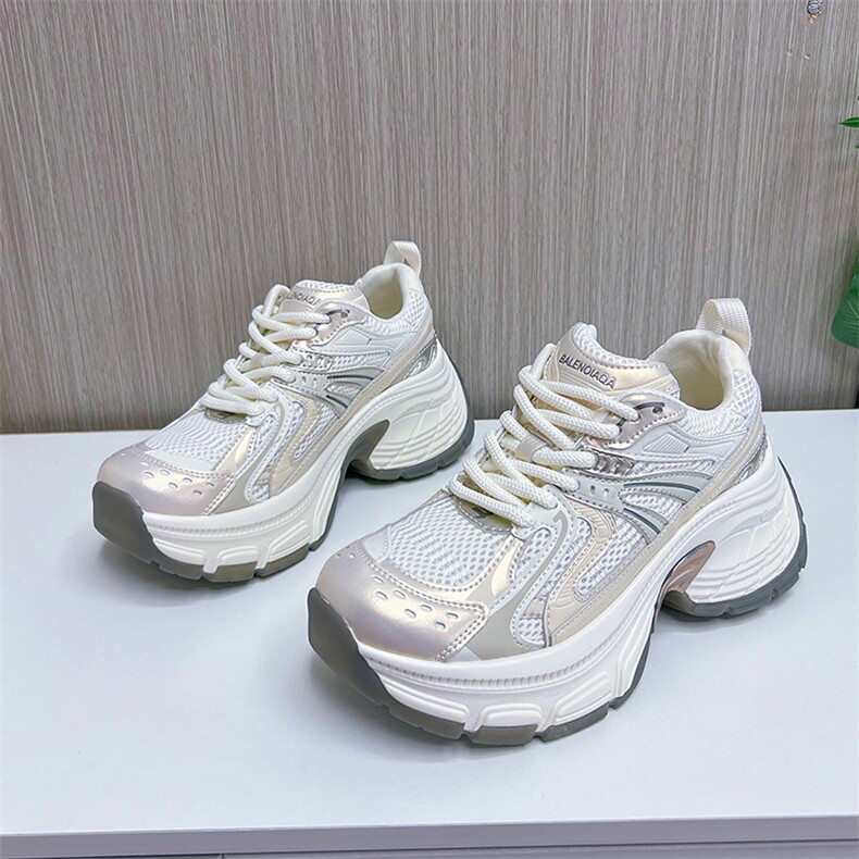 吸膜底老爹鞋女2024年春季新款舒适跑步鞋网面学生运动鞋百搭女鞋,女鞋休闲鞋,电商A223
