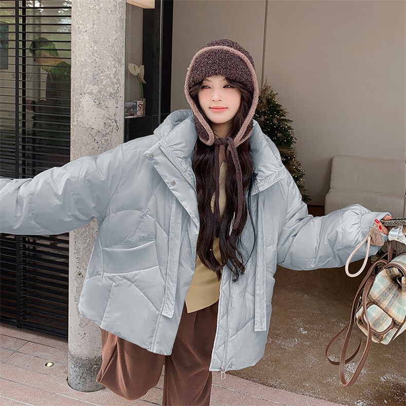 2024年冬季新款蝴蝶系带羽绒服-款号9985-P285-K418,女装羽绒服,浙宝305