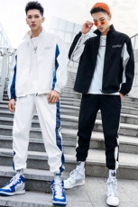 2021新款男士卫衣套装嘻哈潮流春季翻领外套两件套DS367T，男装卫衣，电商A102