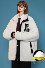 冬装中性风羊羔绒创意外套加绒加厚羽绒服男女8103-P185控价258，男装羽绒服，电商A441-1