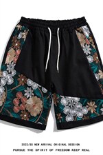 1白底短裤男大码M-5XL短裤女男士中裤男潮流五分裤DK7791P45控59，男装牛仔裤，星座226-2