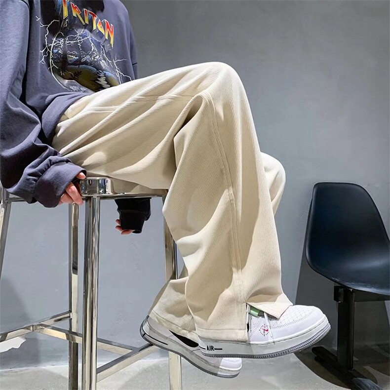 男春季休闲裤灯芯绒开叉裤子D15P32,男装休闲裤,星座1116-2