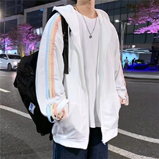 春季潮流2023新款ins日系开衫卫衣男加厚宽松连帽外套W2441-P42，男装卫衣，星座512-2