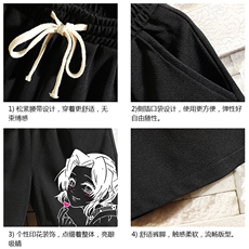MK37153-P15冰丝短裤男士大码宽松休闲五分裤男运动中裤砖墙挂拍，男装休闲裤，电商A040A