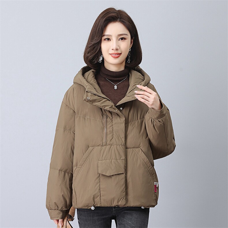 新款时尚女装羽绒服 宽松显瘦保暖外套 冬季必备单品图片