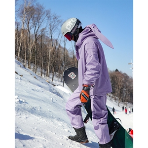 防风防水兔耳朵银狐绒滑雪服潮情侣套装M38+K1002J加绒P200控328图片