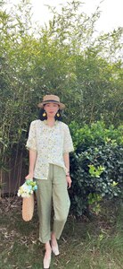 纯苎连衣裙小衫裤子裙子衬衣 时尚风 风淑女风休闲风,女装连衣裙,川哲