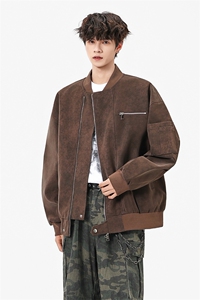 美式高阶   秋冬PU棒球服夹克痞帅百搭情侣外套 J562505  TP75图片