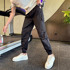 KK171-P58社会小伙工装薄款休闲裤宽松束脚裤大口袋九分裤子，男装工装外套，星座215（原电商B249）