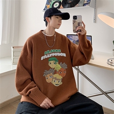 23秋冬季半高领毛衣加绒毛衣针织衫M3355-P45限68加绒55，男装针织衫/毛衣，电商B370